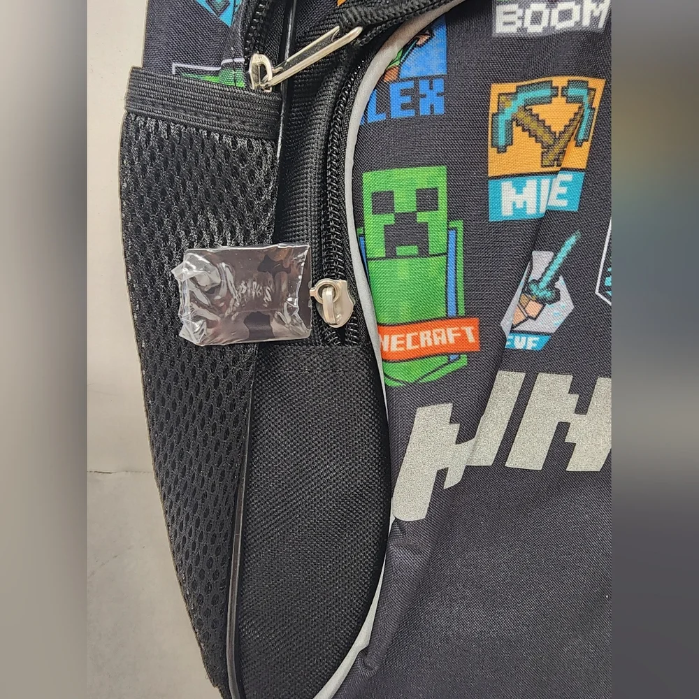 Minecraft Backpack New Kids School Bag Creeper Steve Alex Zombie Diamond‎ Gamer
